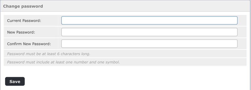 change email password