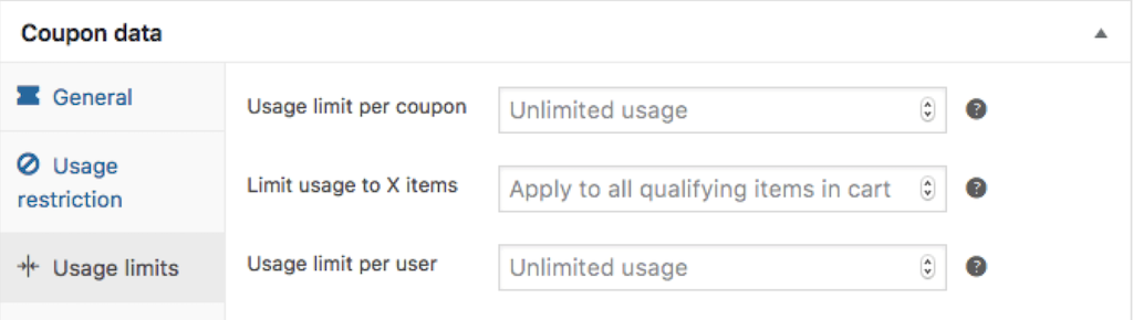 Coupon Usage Limits-